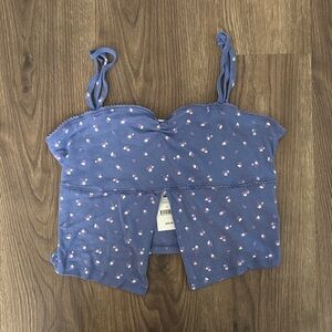 Cotton On Blue Floral Pajama Top